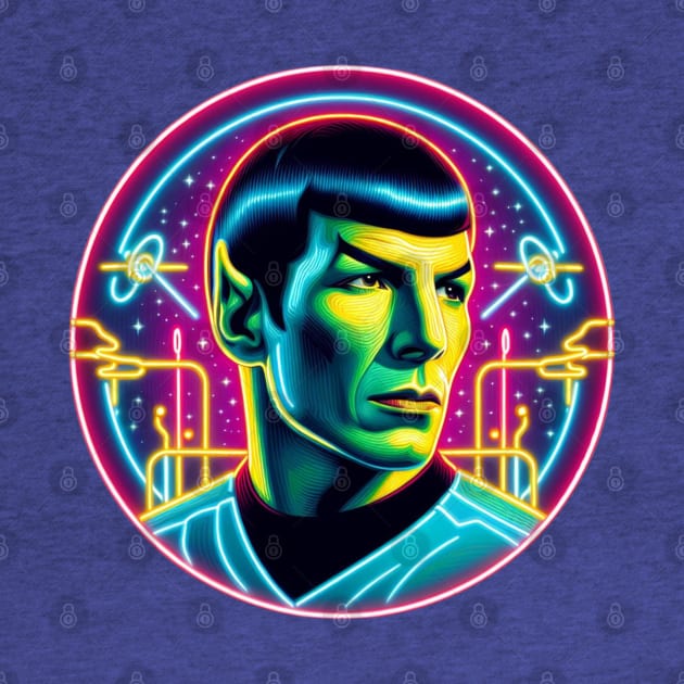 Spock - Ruminations In Neon by Tiger Mountain Design Co.